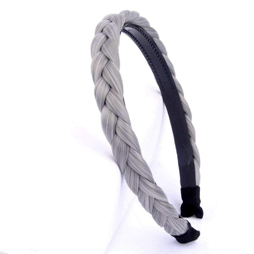 Synthetic Braided Headband Hair Accessory For Women Girls Wide Style